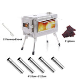 Ultralight Stainless Steel Wood Stove